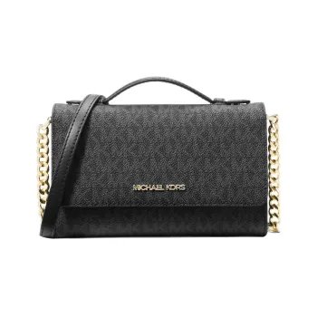 MICHAEL KORS Jet Set Travel Cell Phone Pouch Handbag Shoulder Bag Crossbody Bag Medium Size Women's Black