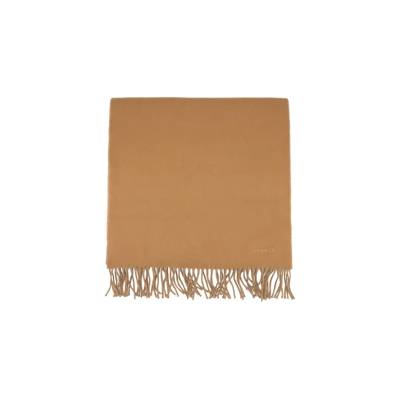 HERMES Cashmere Knit Scarves Unisex-1