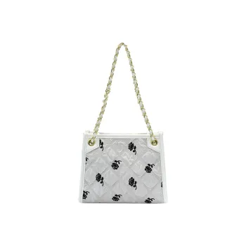 JANE KLAIN Canvas Tote Bag Shopping Bag Chain Bag Crossbody Bag Medium Size Women's Multicolor