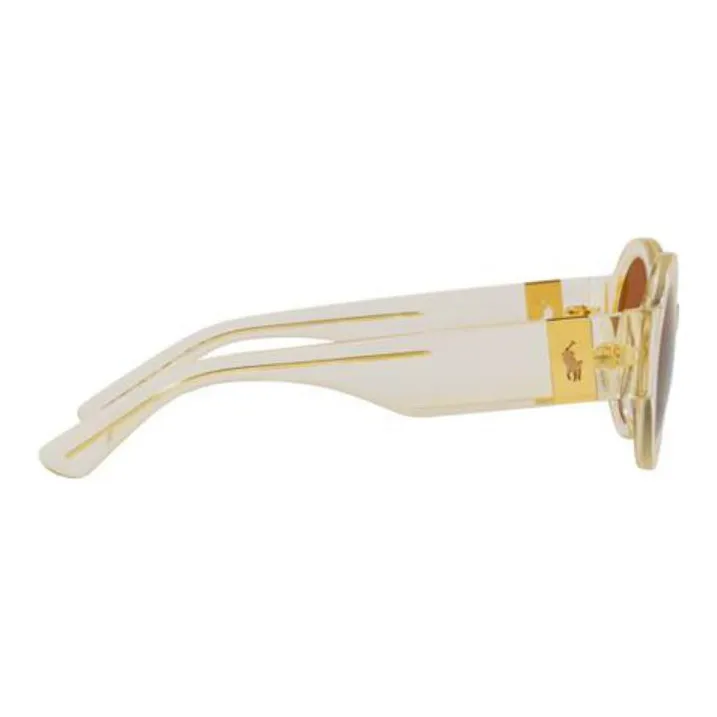Polo Ralph Lauren Acetate Round Sunglasses Unisex White-2