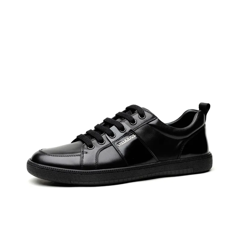 CHARRIOL Low Top Skateboard Shoes Men's Black-1