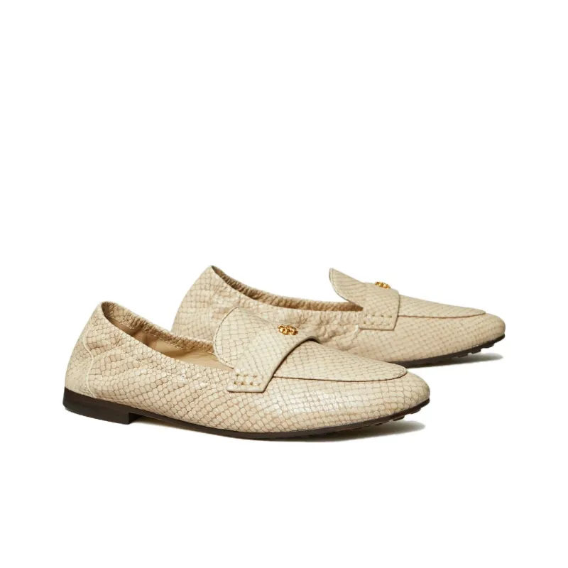 TORY BURCH Logo-plaque Leather Ballerina Shoes-3