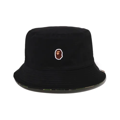 A BATHING APE Bucket Hats Unisex Black