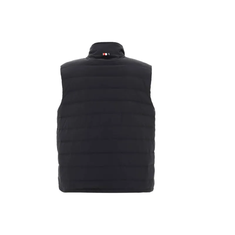 THOM BROWNE Twill Down Filled 4 Bar Ski Vest-1