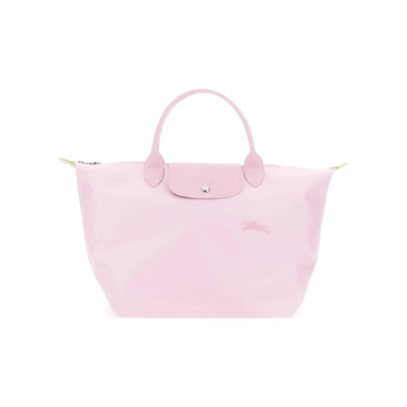 LONGCHAMP Le Pliage Green Nylon Dumpling Bag Handbag Medium Size Women's Light Pink-0