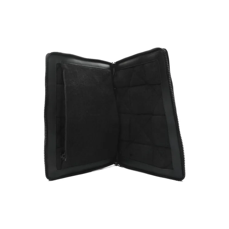Bottega Veneta Intrecciato Cow Leather With Wool Storage Bag Clutch Men's Black-4