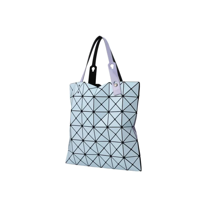 ISSEY MIYAKE Lucent Gloss Mi Vinyl Chloride Resin Handbag Regular Unisex Light Blue With Lavender Accents-1