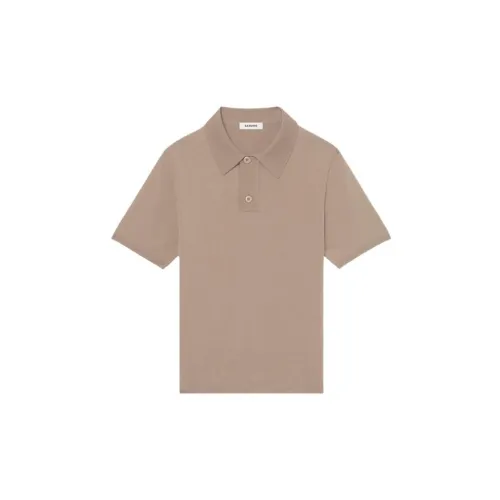 Sandro Polo Shirts Men Camel