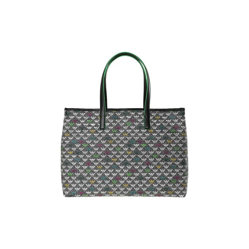 EMPORIO ARMANI PVC Tote Bag Shopping Bag Shoulder Bag Handbag Women's Multicolor-3