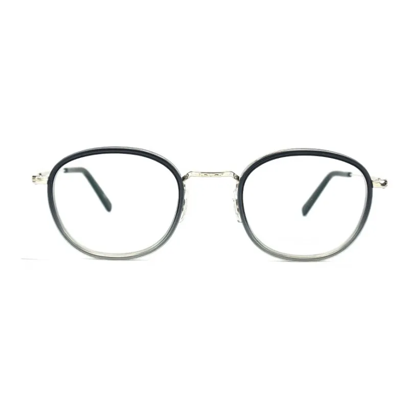 MASUNAGA Plate Frame With Titanium Plate And Titanium Alloy Round Optical Glasses Unisex-5