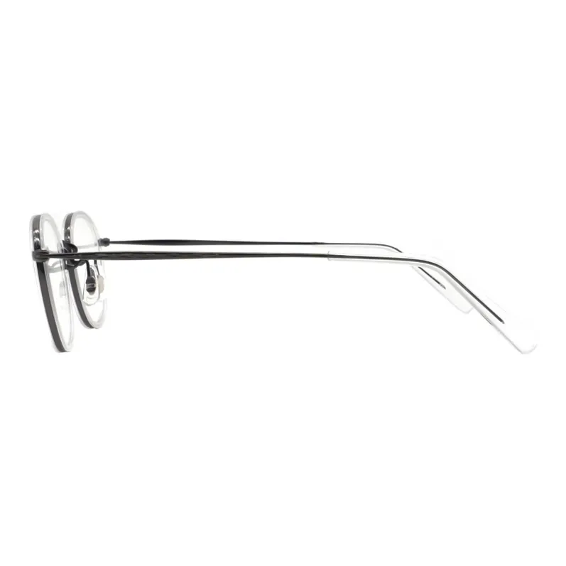 MASUNAGA Plate Frame With Titanium Plate And Titanium Alloy Round Optical Glasses Unisex-11