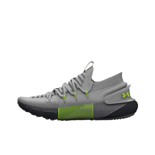Under Armour HOVR Phantom 3 Cushioning Anti Slip And Wear branded Low Top Running Shoes Men's Gray Green