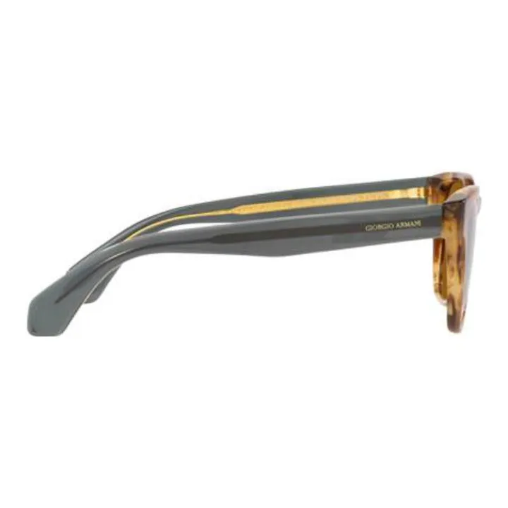 GIORGIO ARMANI Plastic Irregular Shape Oval Glass Men's Brown-2