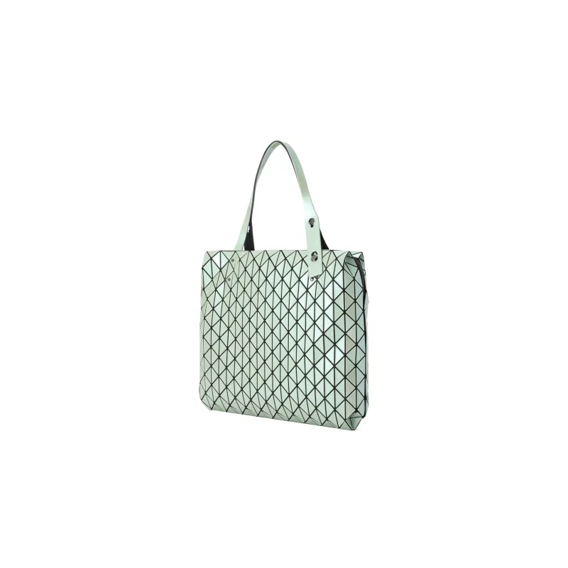 ISSEY MIYAKE Row Metallic PVC Handbag Unisex Light Green-1