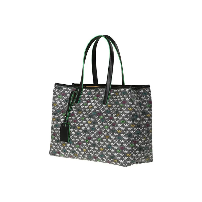 EMPORIO ARMANI PVC Tote Bag Shopping Bag Shoulder Bag Handbag Women's Multicolor-1