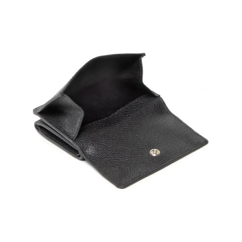Furla Magnolia Leather Wallet Small Size Women's Black-1