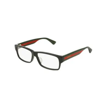 GUCCI Acetate Irregular Shape Eyeglass Frames Men's Red/Green