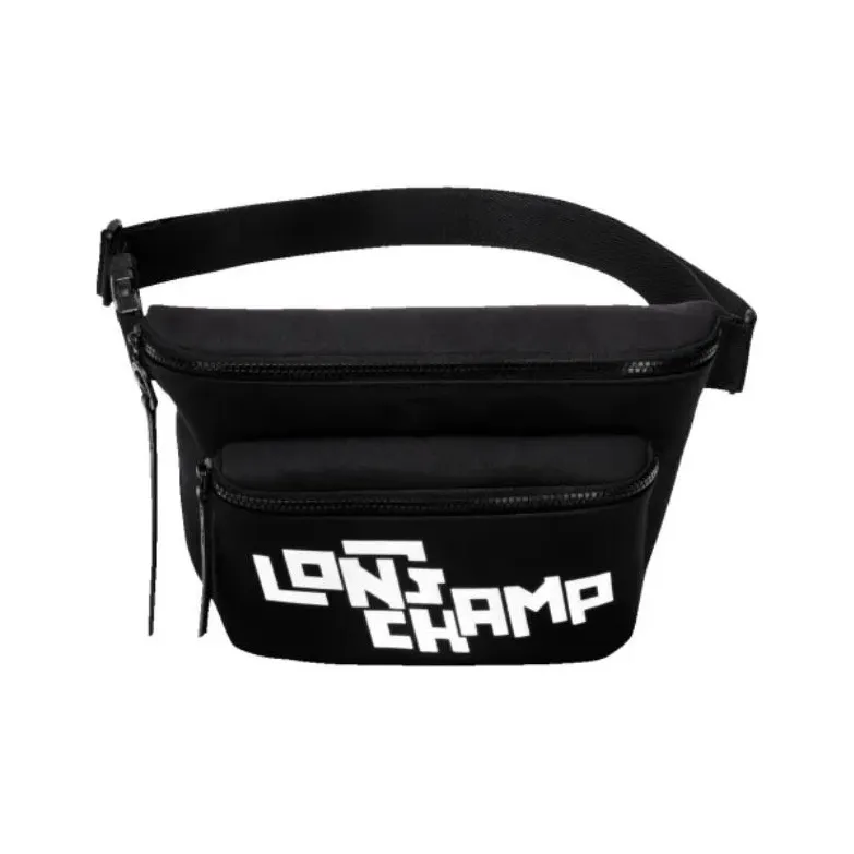 LONGCHAMP Le Pliage LGP Fabric Sling Bag Fanny Pack Regular Men's Black White-2