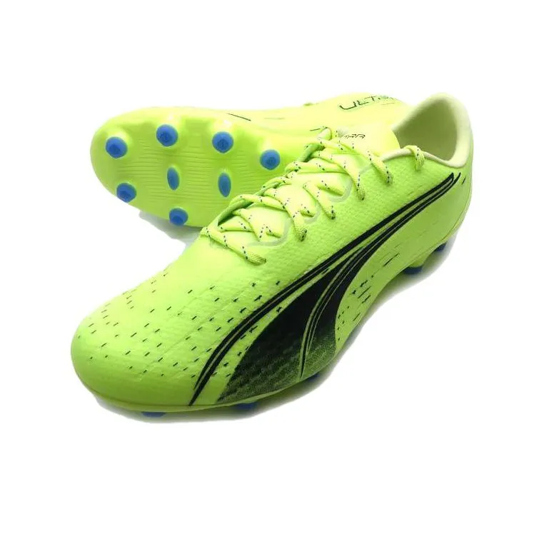 PUMA Ultra Pro HG/AG Slip Resistant Soccer Shoes Men's Green Blue-2