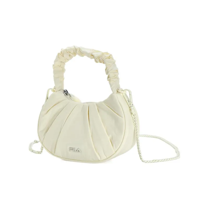 FILA Heritage Fabric Cloud Bag, Handbag, Shoulder Bag, Crossbody Bag Regular Women's Cheese White-1
