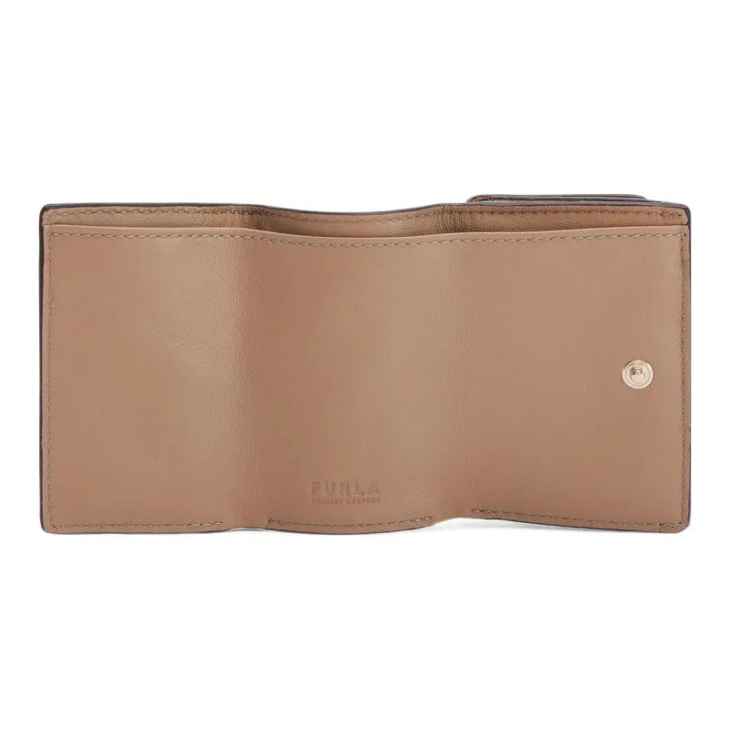 Furla Leather Wallet Small Size Women's Gray-2