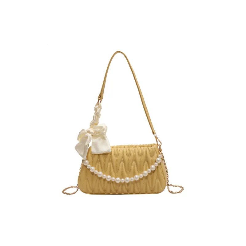 JANE KLAIN PU Handbag Shoulder Bag Crossbody Bag Small Size Women's Ecru/Yellow/Kiwi Green-1
