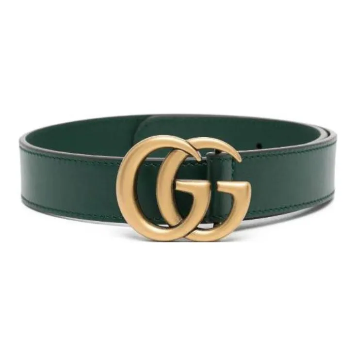 GUCCI Cow Leather Belts Women's Green -0