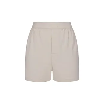 SKIMS Boyfriend Loose Boxer Casual Shorts Women's Stone/Taupe