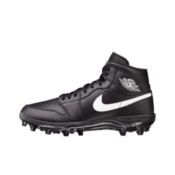 JORDAN 1 Mid Td Cleat Black White