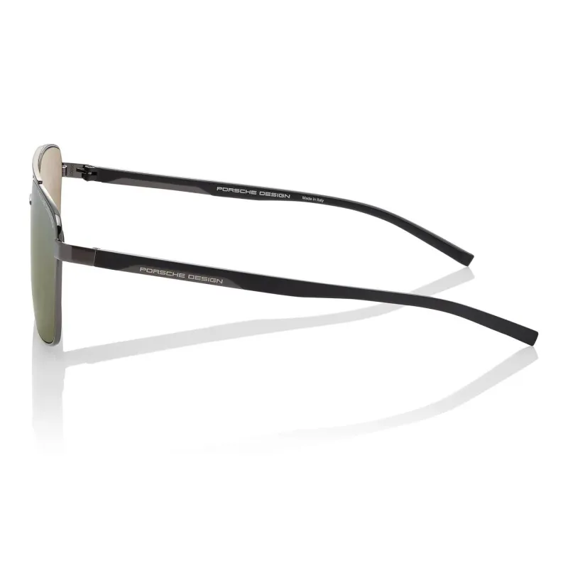 PORSCHE DESIGN Plate Frame Stainless Steel Square Sunglasses Unisex-1