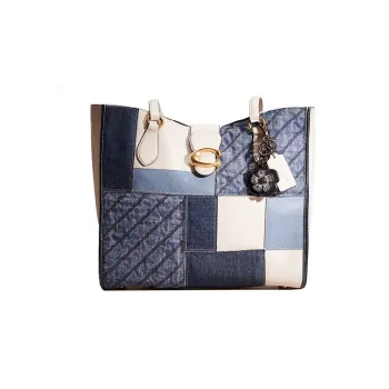 COACH Theo Tote Leather Tote Bag, Shopping Bag, Handbag, Shoulder Bag Regular Women's Multicolor