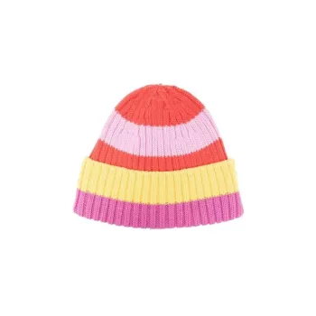 Stella McCartney Turn Up Hem Striped Beanie