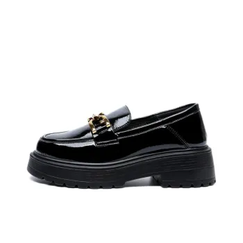Spider King Loafers 5cm Women's Black