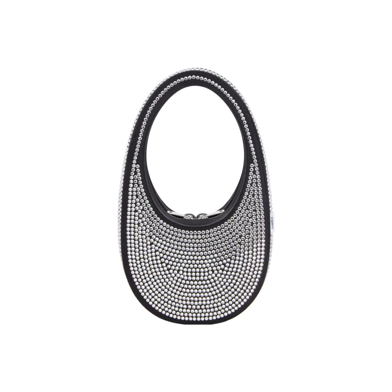 COPERNI Cotton With Polyurethane One Shoulder Handbag Mini Women's Black/White-5