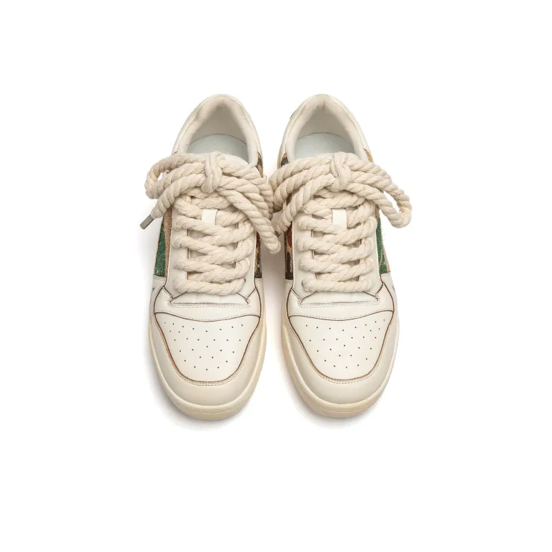 Youthloser Low Top Skateboard Shoes Unisex Beige-3