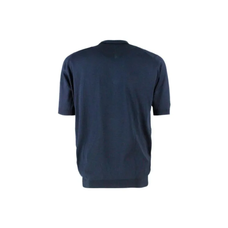 JOHN SMEDLEY Polo Shirts Men Marine Blue-1