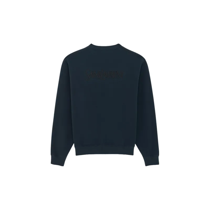 SAINT LAURENT Crewneck Long Sleeved Sweatshirt-1