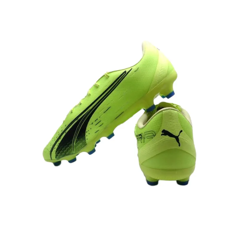 PUMA Ultra Pro HG/AG Slip Resistant Soccer Shoes Men's Green Blue-1
