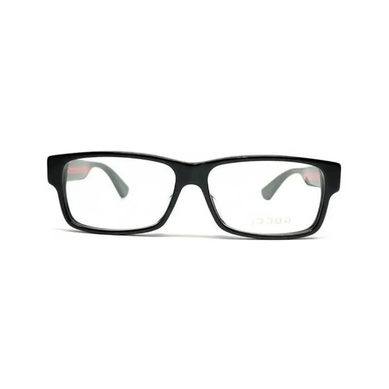 GUCCI Acetate Irregular Shape Eyeglass Frames Men's Red/Green-1
