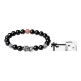 Silver-Chinese Auspicious Animal Beaded Bracelet-Women's