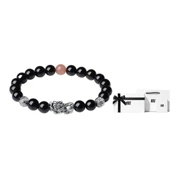 Merci&Merde Obsidian Bracelets Unisex