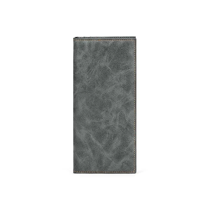 MashaLanti Soft Leather Synthetic Leather Card Holder, Wallet Regular Men's Gray-2