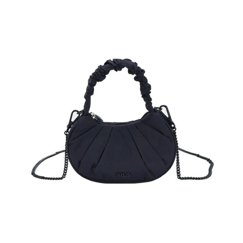 FILA Heritage Fabric Cloud Bag, Handbag, Shoulder Bag, Crossbody Bag Women's Black-0