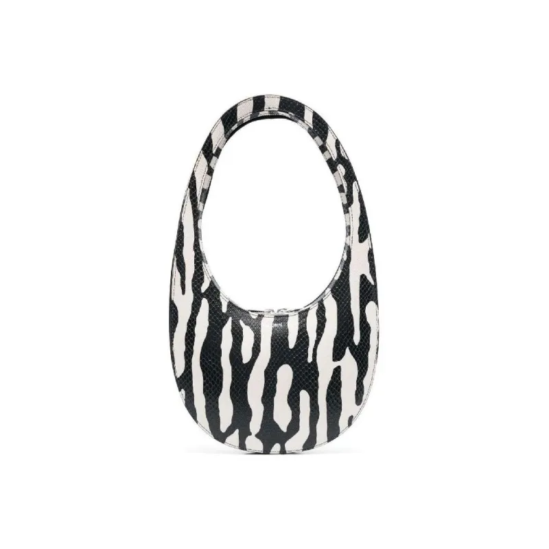 COPERNI Leather Shoulder Bag Handbag Women's Black White-0