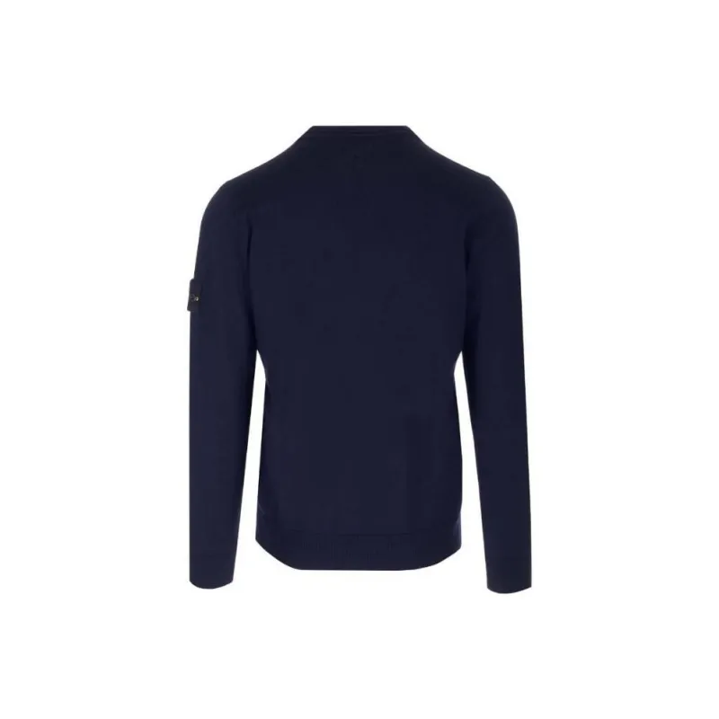 STONE ISLAND Logo Patch Crewneck Jumper-1