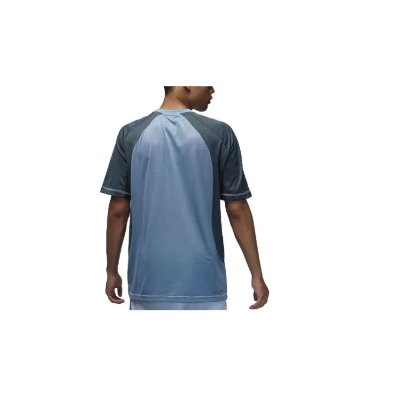 Jordan T Shirts Men Work Blue-3