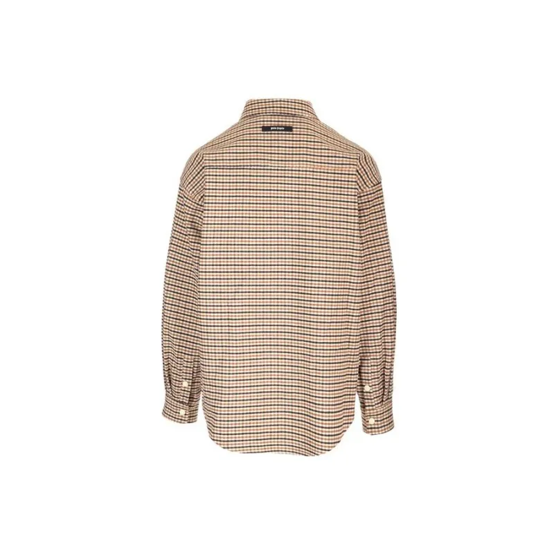 PALM ANGELS Checked Long Sleeved Shirt-1