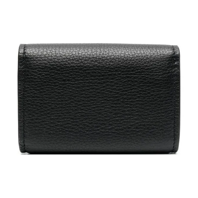 TORY BURCH Cow Leather Wallet Medium Size Women's Black-3