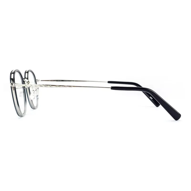MASUNAGA Plate Frame With Titanium Plate And Titanium Alloy Round Optical Glasses Unisex-6