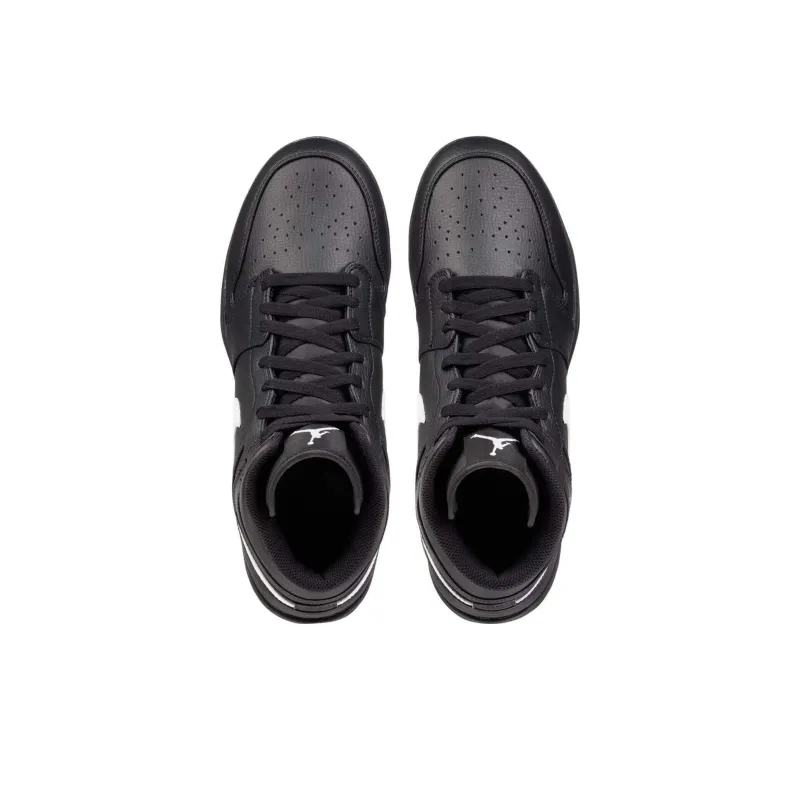 Jordan 1 Mid Td Cleat Black White-3